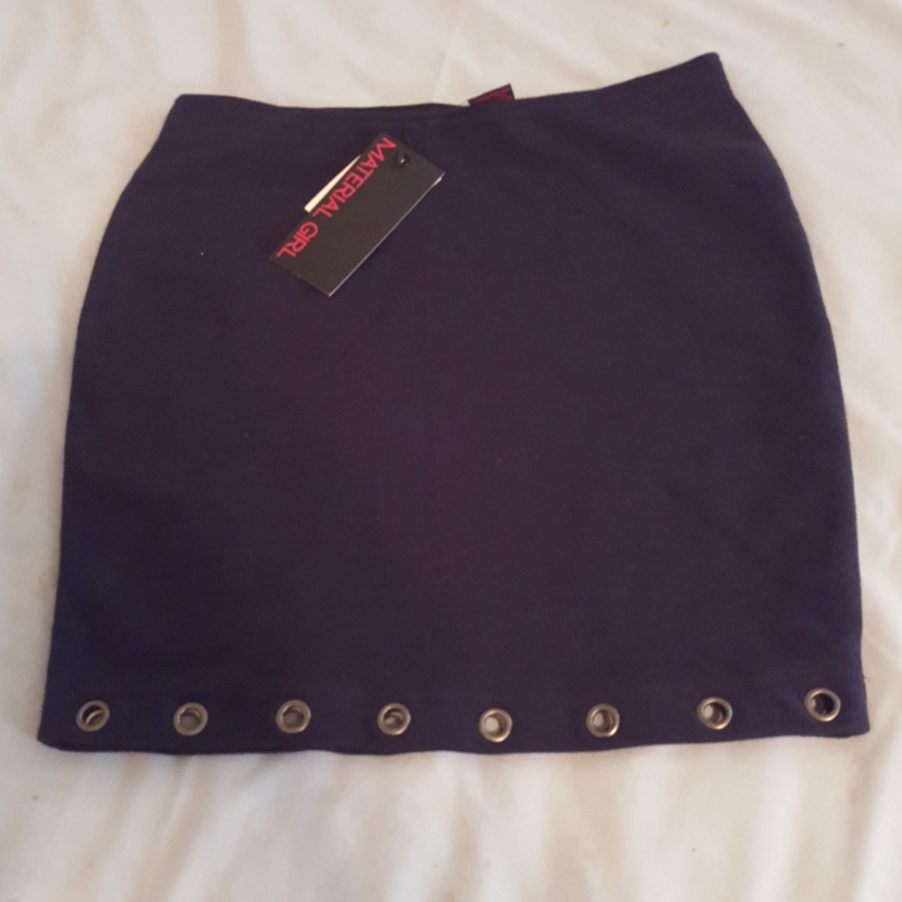 Material Girl black mini skirt